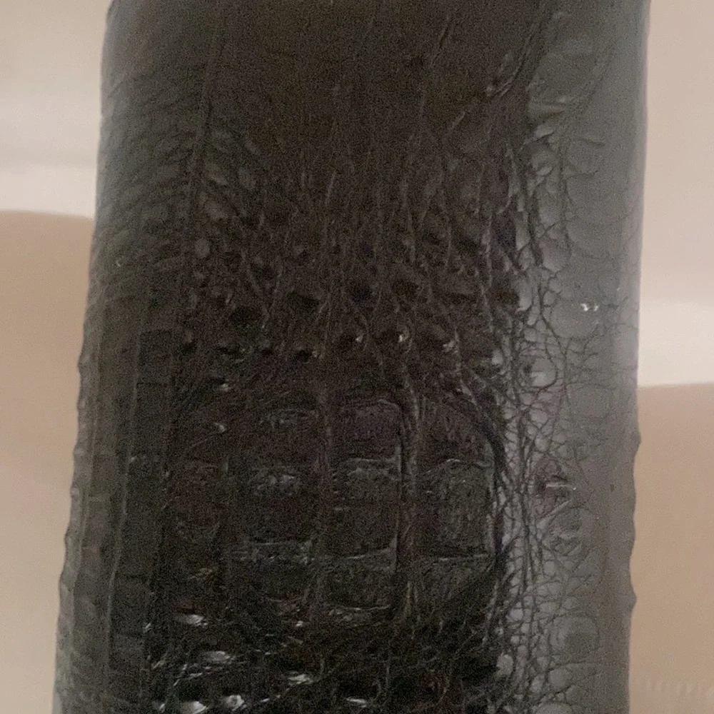 Elegant Black Croc  Shoulder Bag